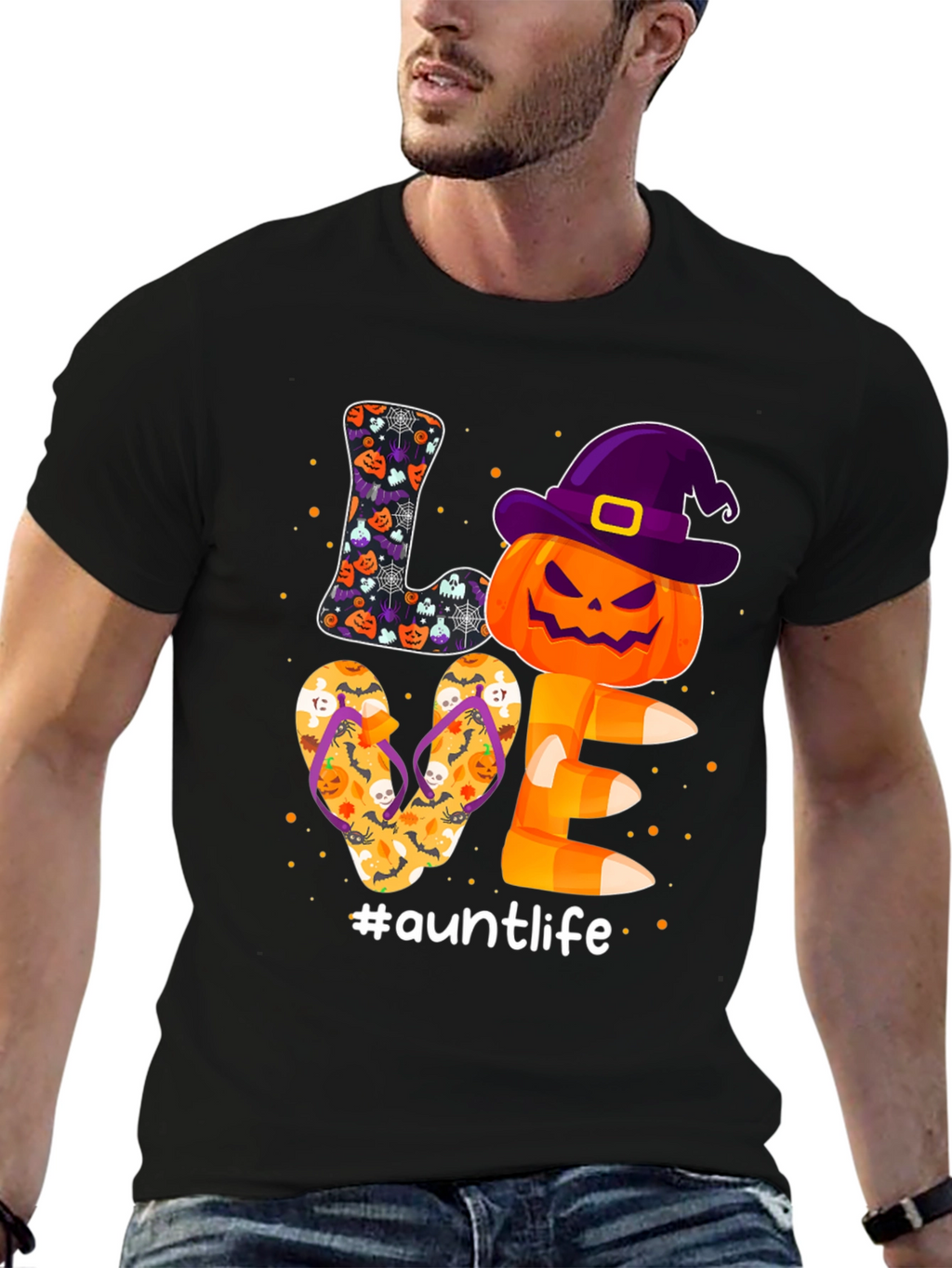 Auntlife Halloween Love T-Shirt
