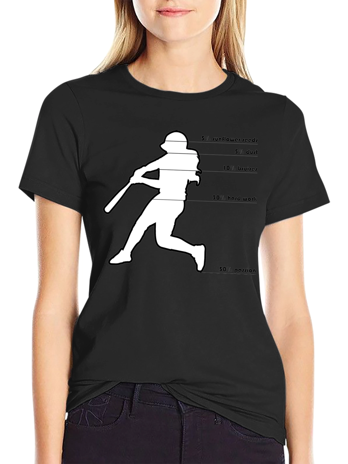Baseball Lover T-Shirt: Hard Work & Passion Tee