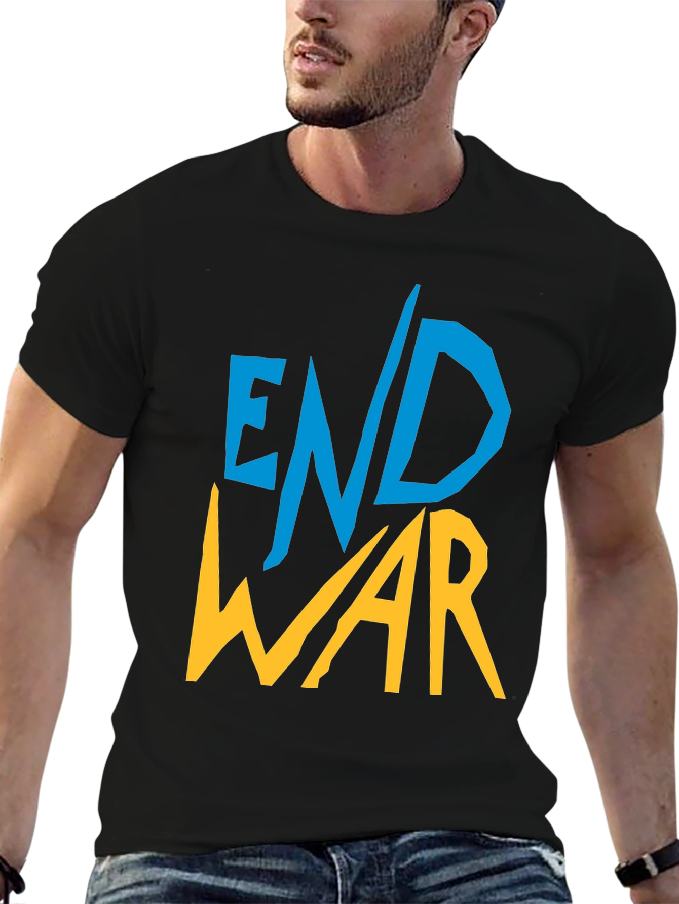 End War Graphic Tee - Unisex Black T-Shirt