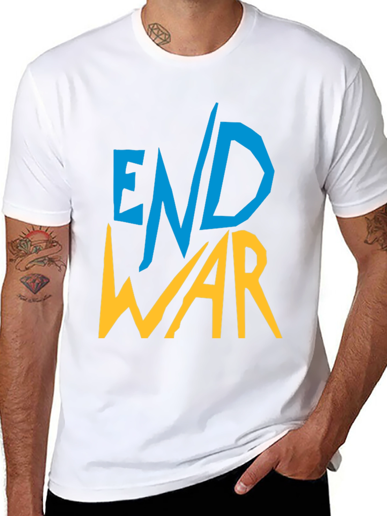 End War Graphic Tee - Unisex Black T-Shirt