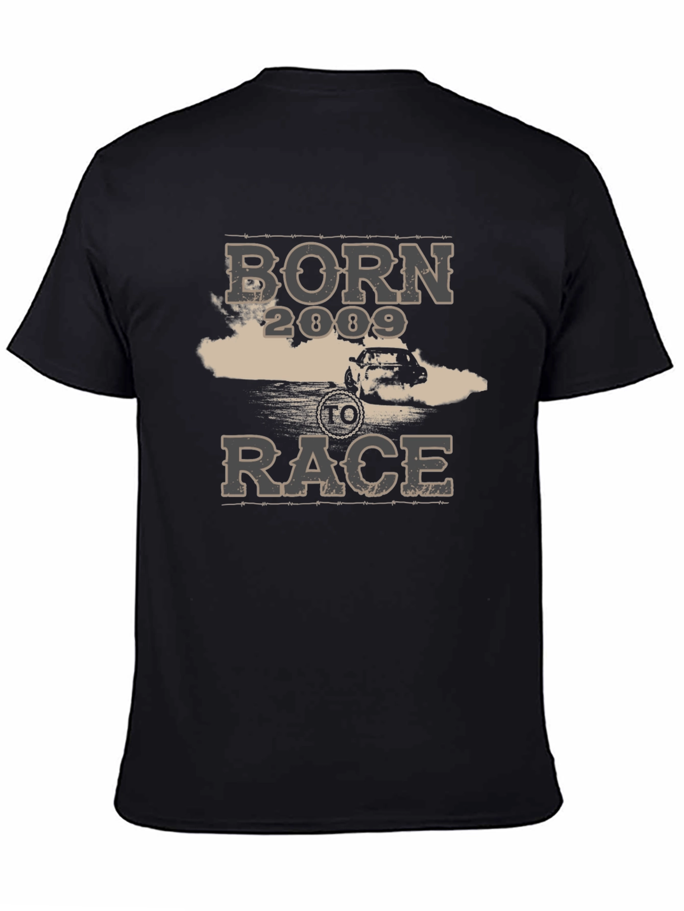 Born to Race 2009 Black T-Shirt