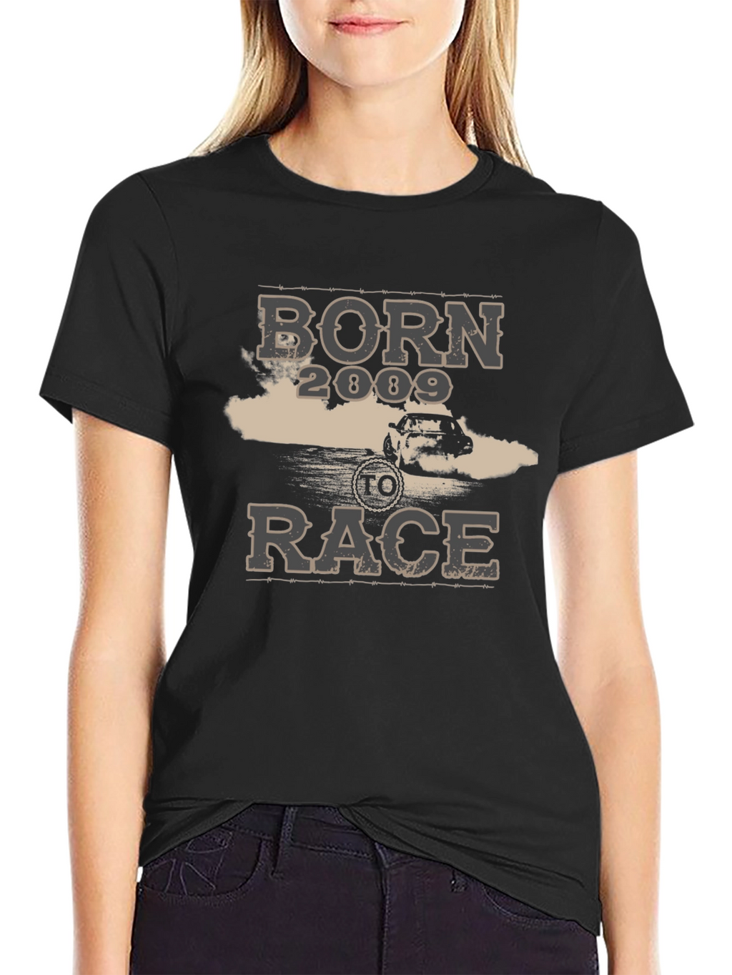 Born to Race 2009 Black T-Shirt