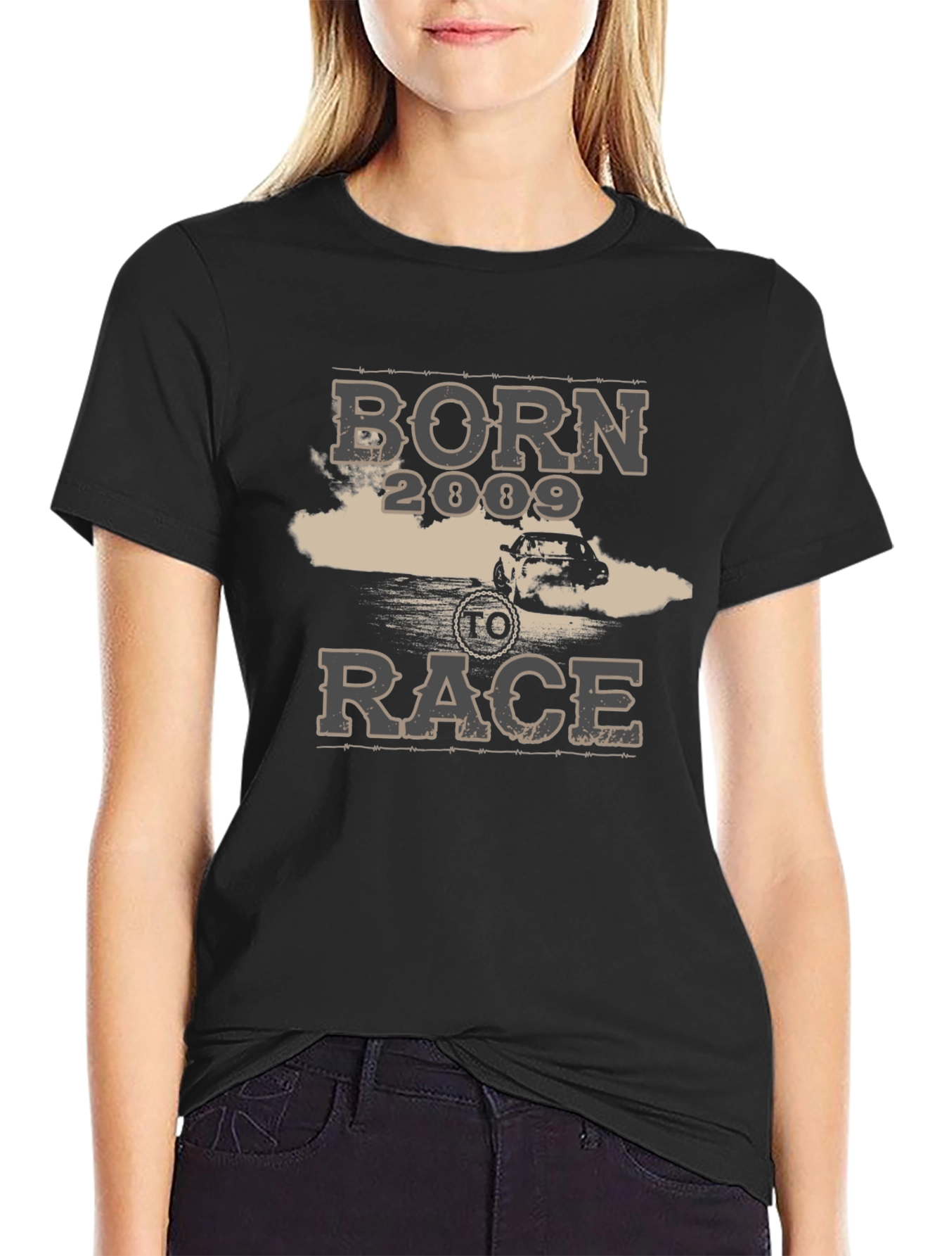 Born to Race 2009 Black T-Shirt