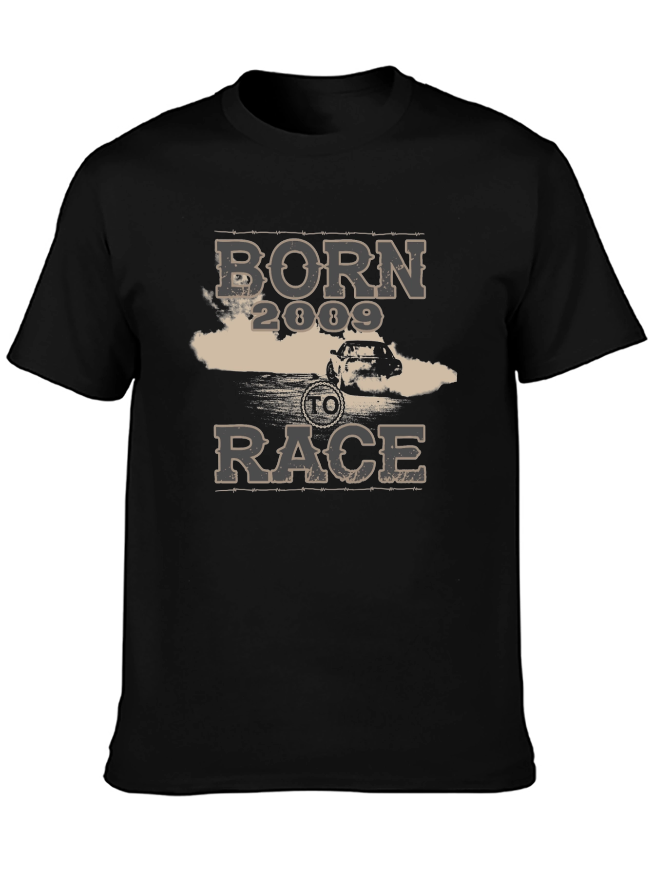 Born to Race 2009 Black T-Shirt