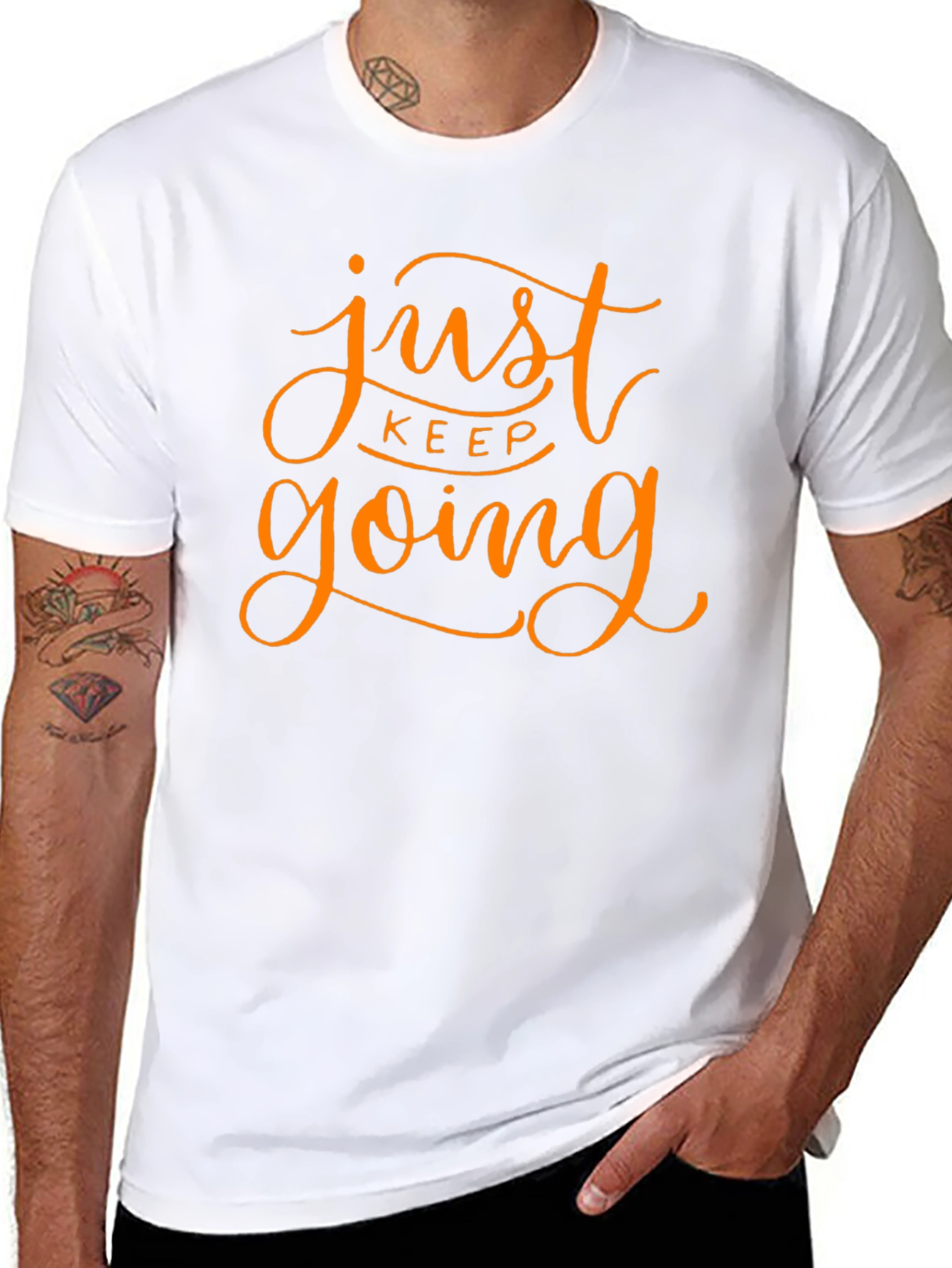 Just Keep Going Graphic Tee - Motivational T-Shirt