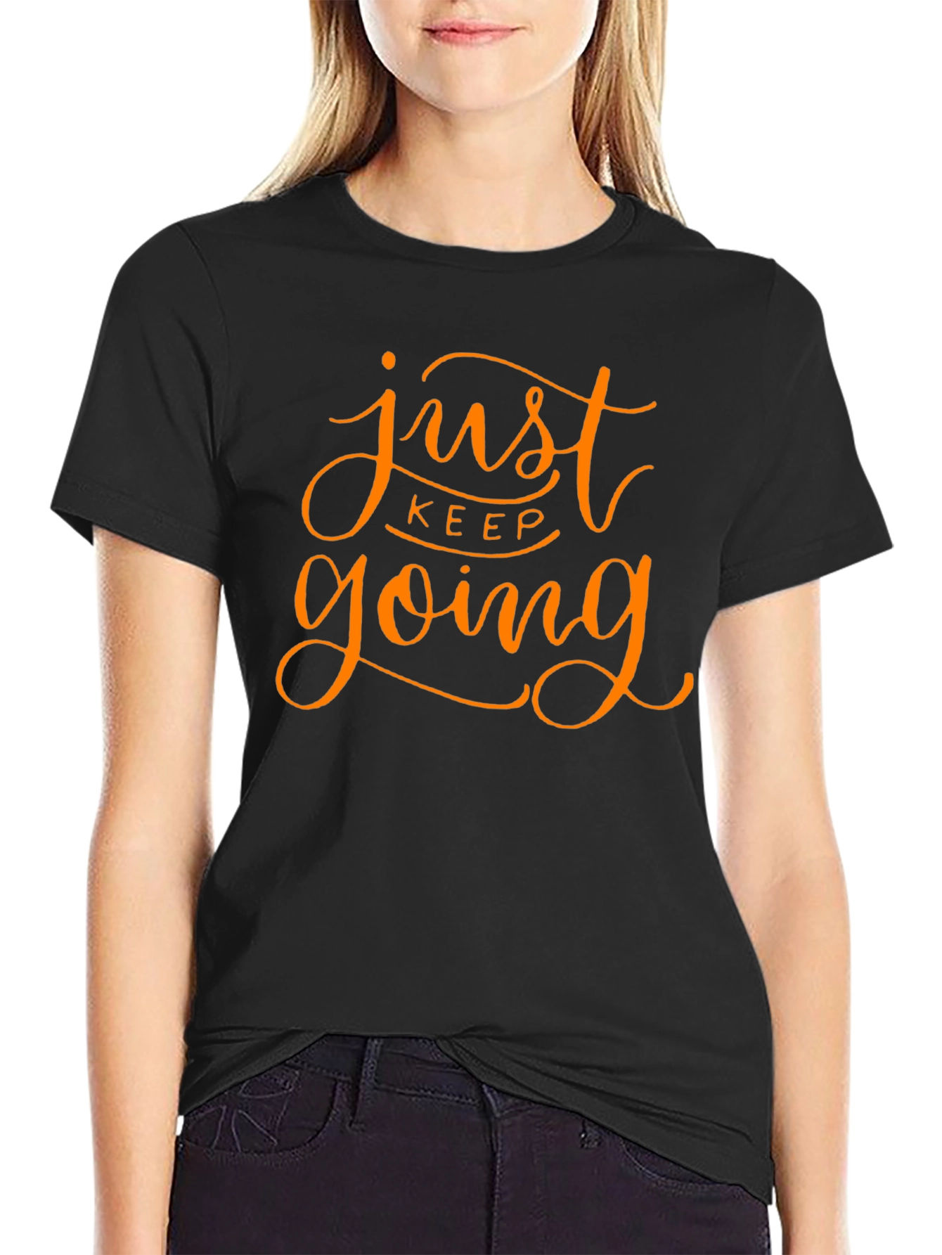 Just Keep Going Graphic Tee - Motivational T-Shirt