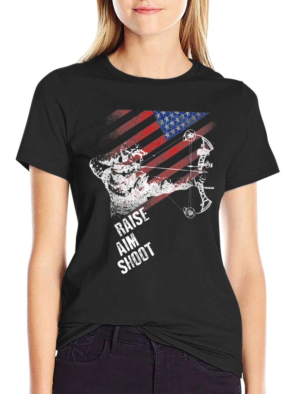 American Archer T-Shirt - Raise Aim Shoot