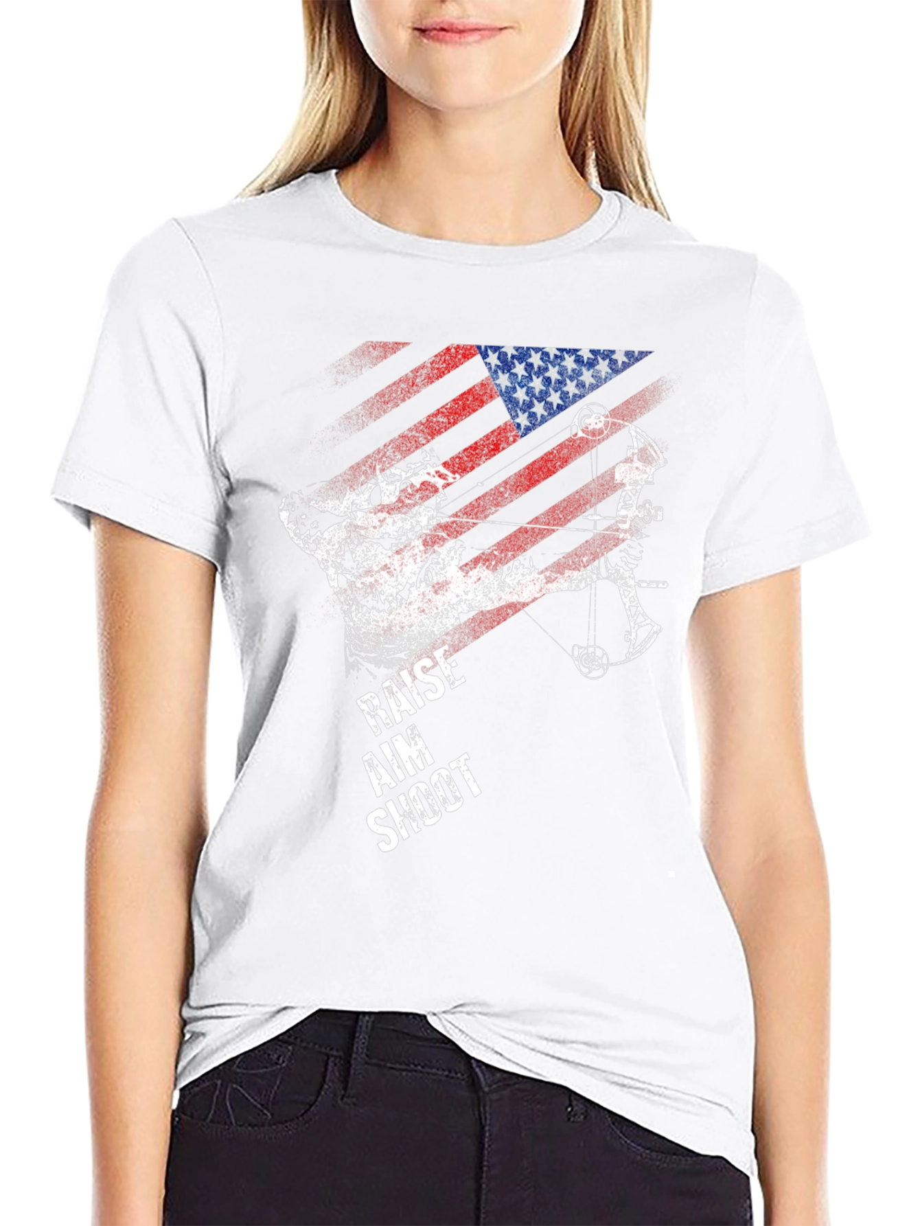 American Archer T-Shirt - Raise Aim Shoot