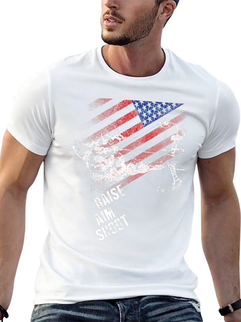 American Archer T-Shirt - Raise Aim Shoot