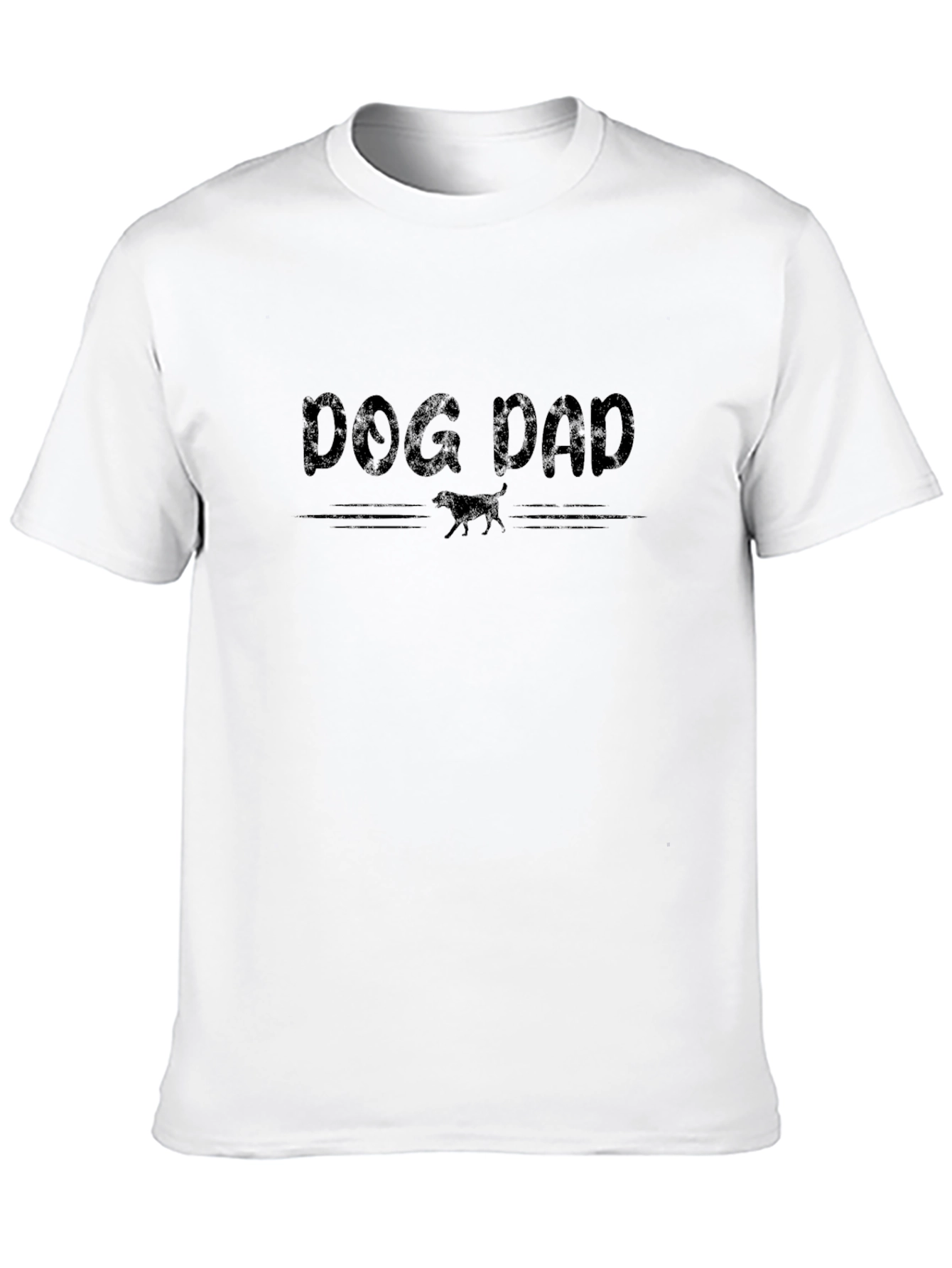Dog Dad T-Shirt -  Mens Short Sleeve Crew Neck
