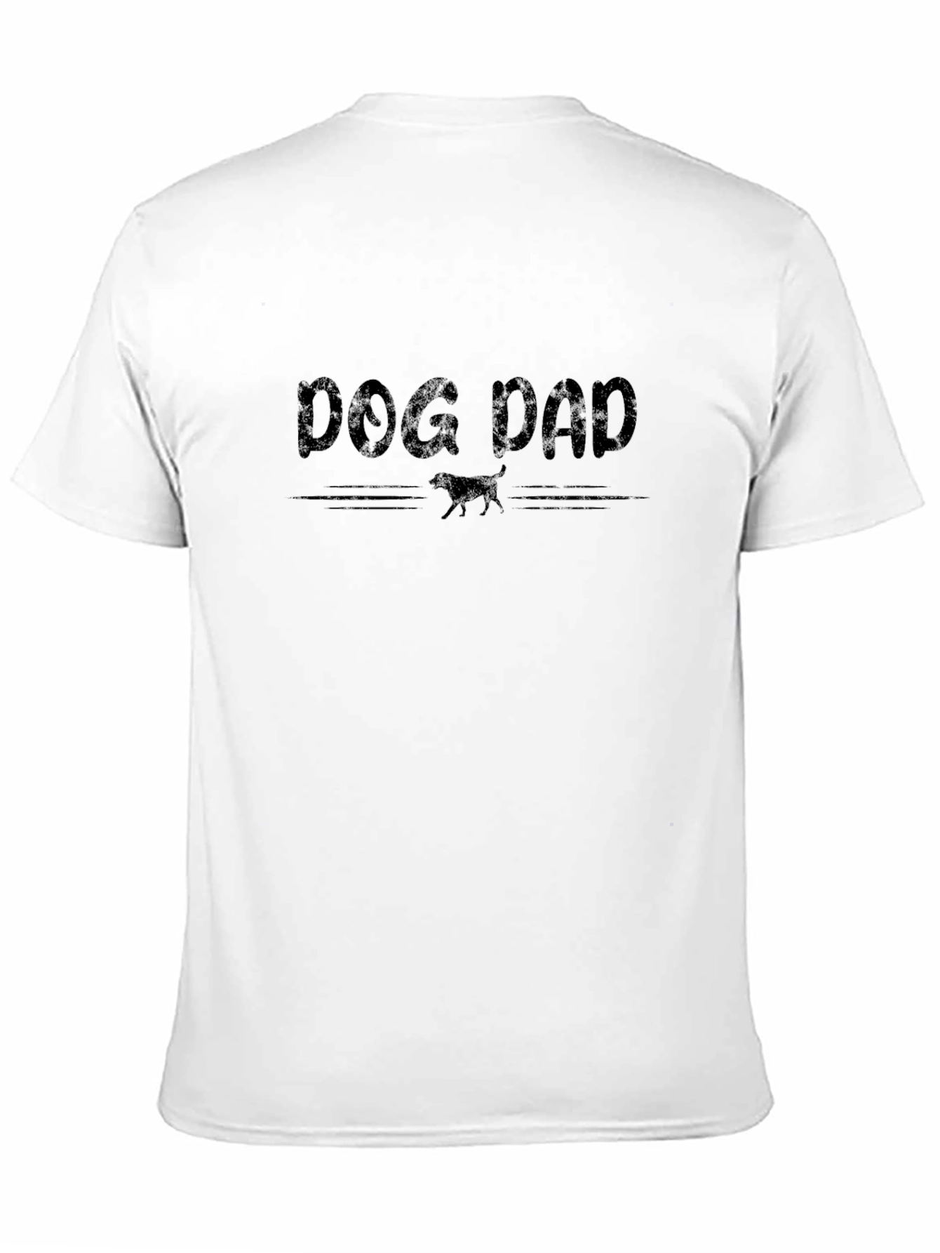 Dog Dad T-Shirt -  Mens Short Sleeve Crew Neck