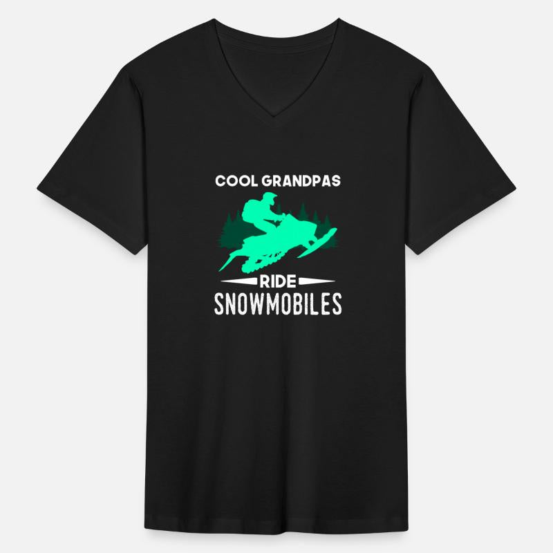 Cool Grandpas Ride Snowmobiles Winter Snowmobiling