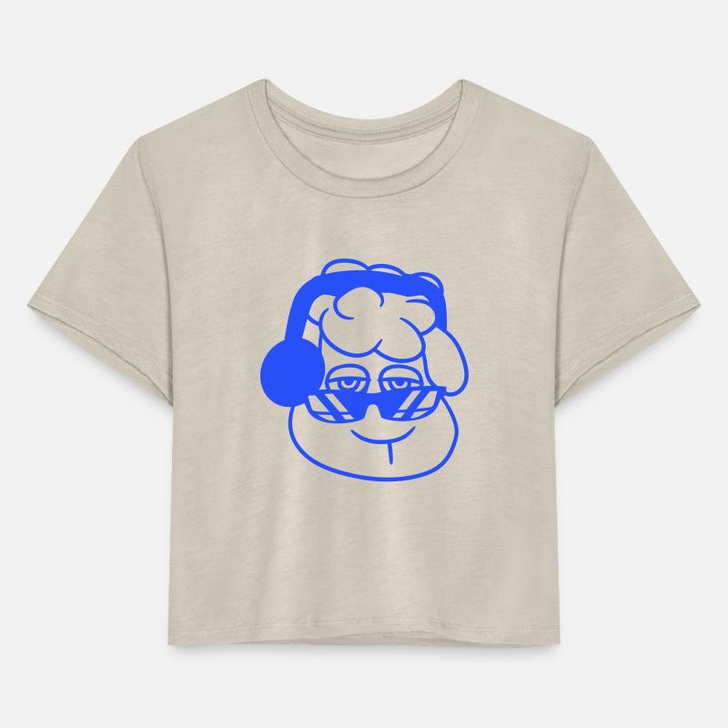 Cool Tired DJ Sheep Face Head Music Club Party Fun