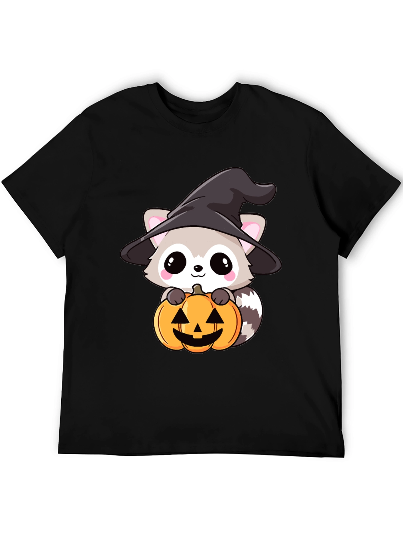 Cute Raccoon Witch Halloween T-Shirt