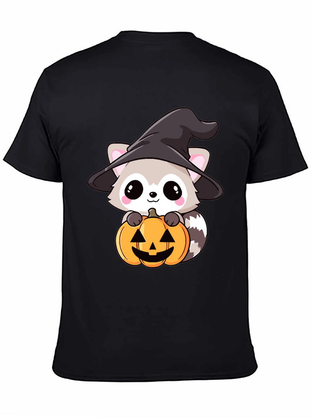 Cute Raccoon Witch Halloween T-Shirt