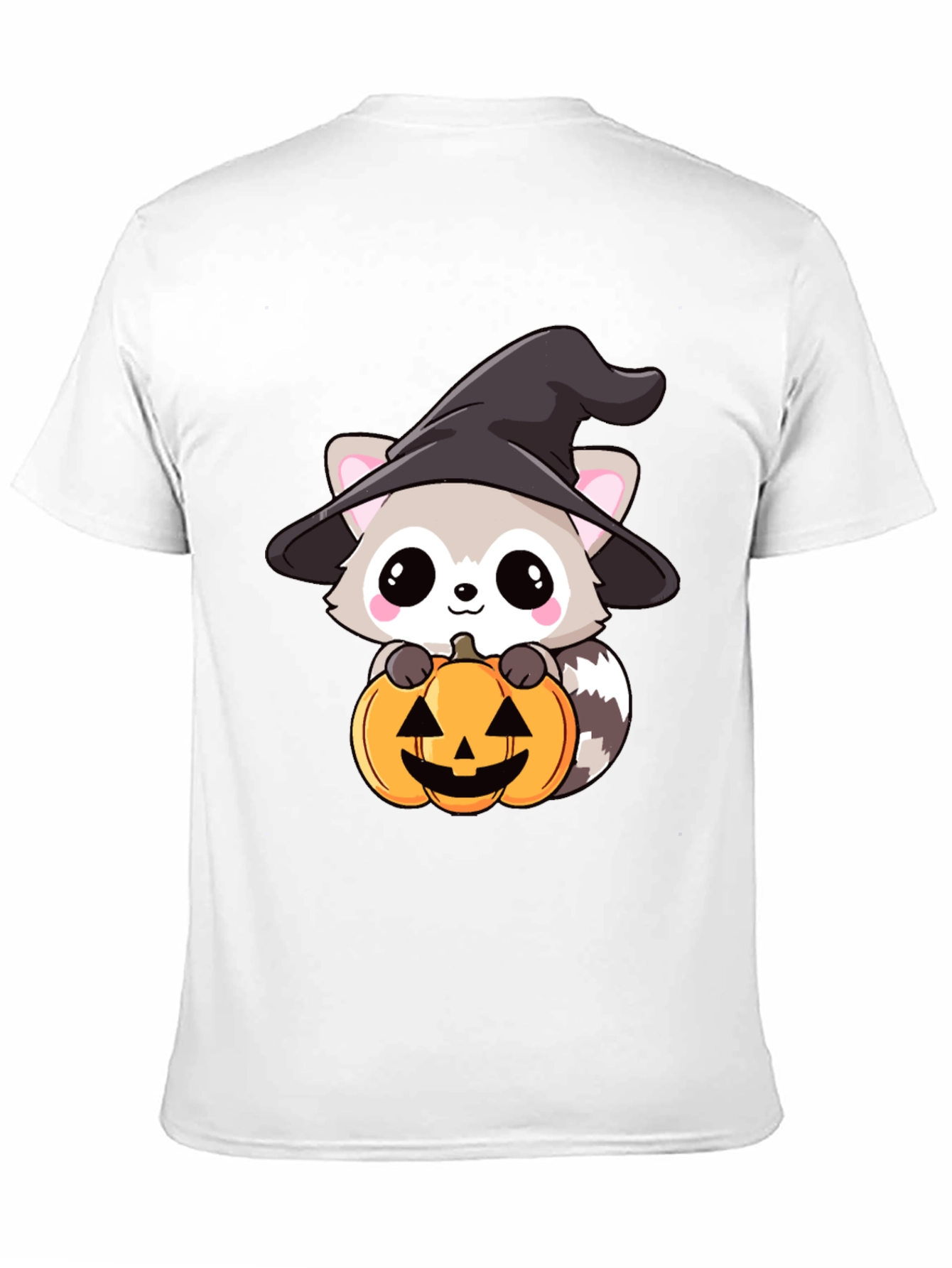 Cute Raccoon Witch Halloween T-Shirt