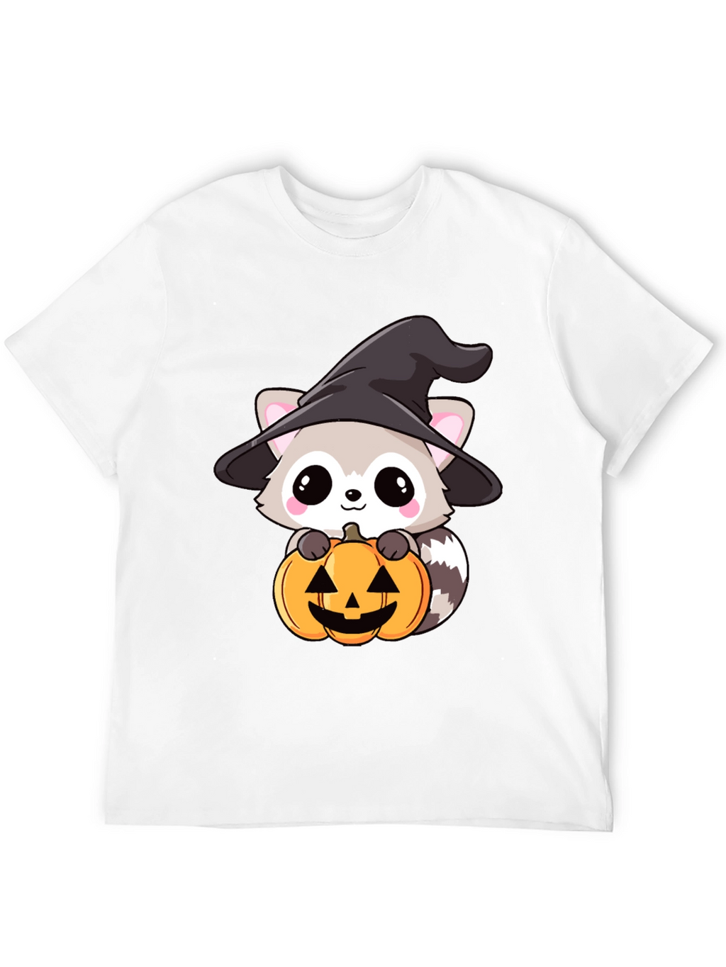Cute Raccoon Witch Halloween T-Shirt
