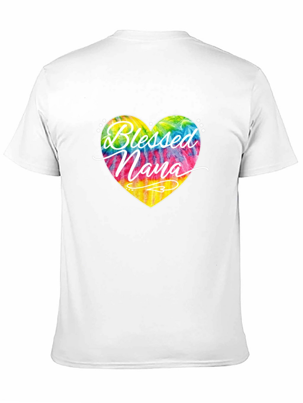 Blessed Nana Tie Dye Heart T-Shirt