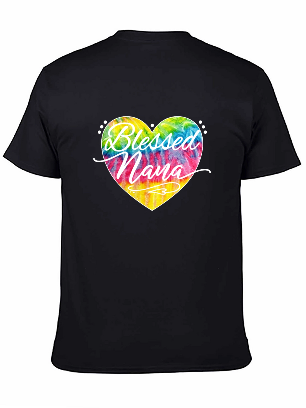 Blessed Nana Tie Dye Heart T-Shirt