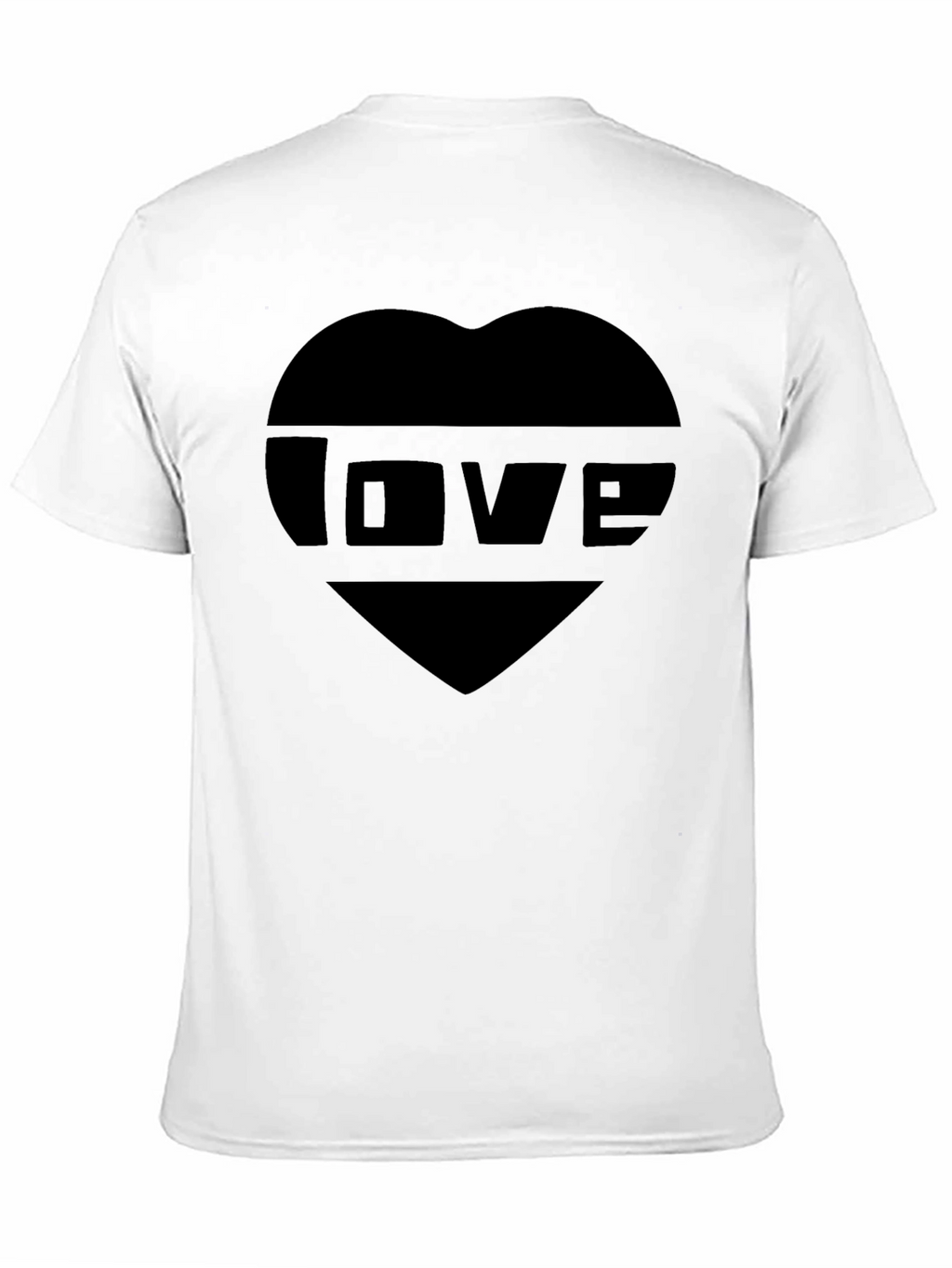Black Love Heart Graphic T-Shirt