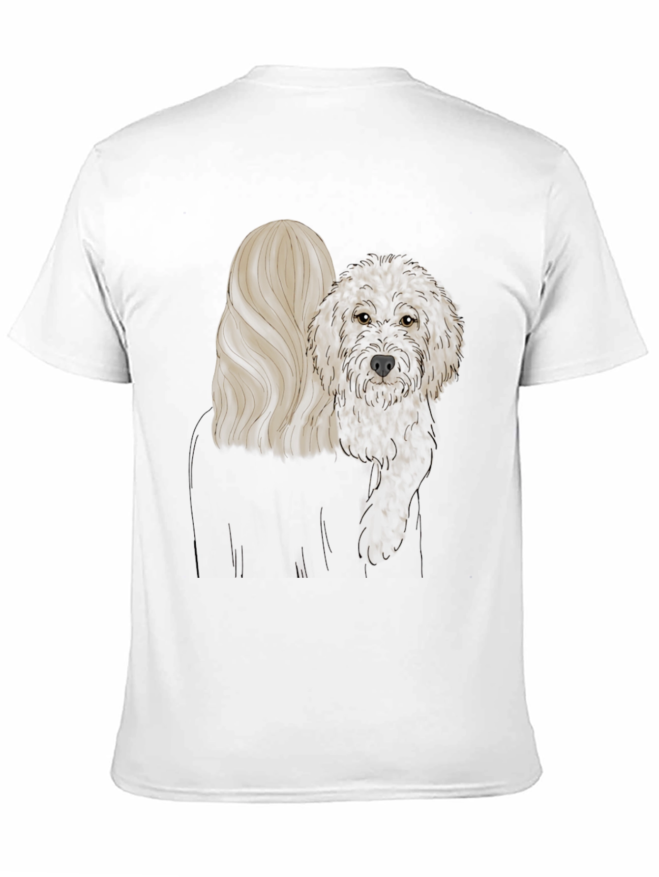 Dog Lover Graphic Tee - Black Cotton Comfort