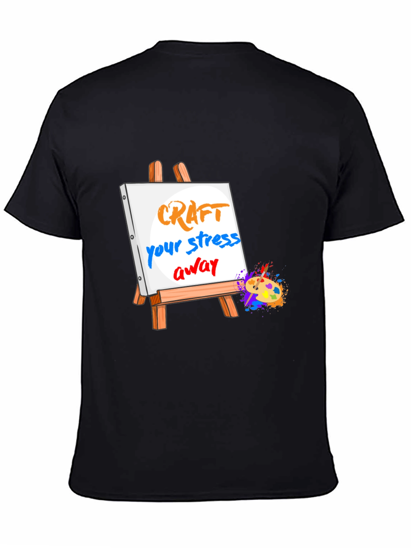 Craft Your Stress Away Black T-Shirt
