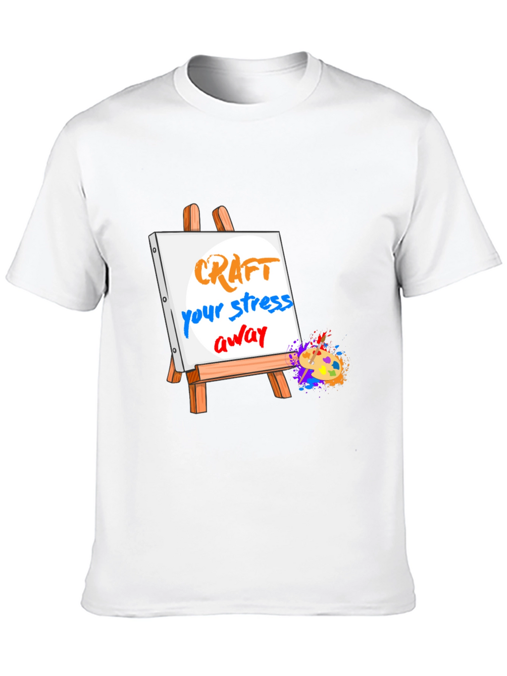Craft Your Stress Away Black T-Shirt