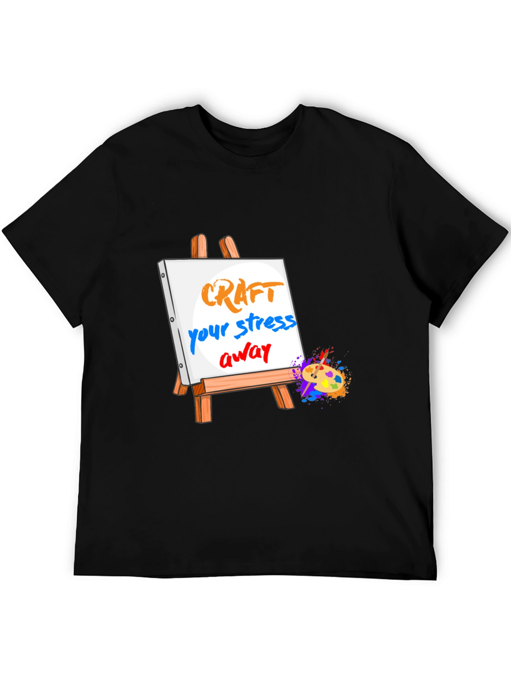 Craft Your Stress Away Black T-Shirt