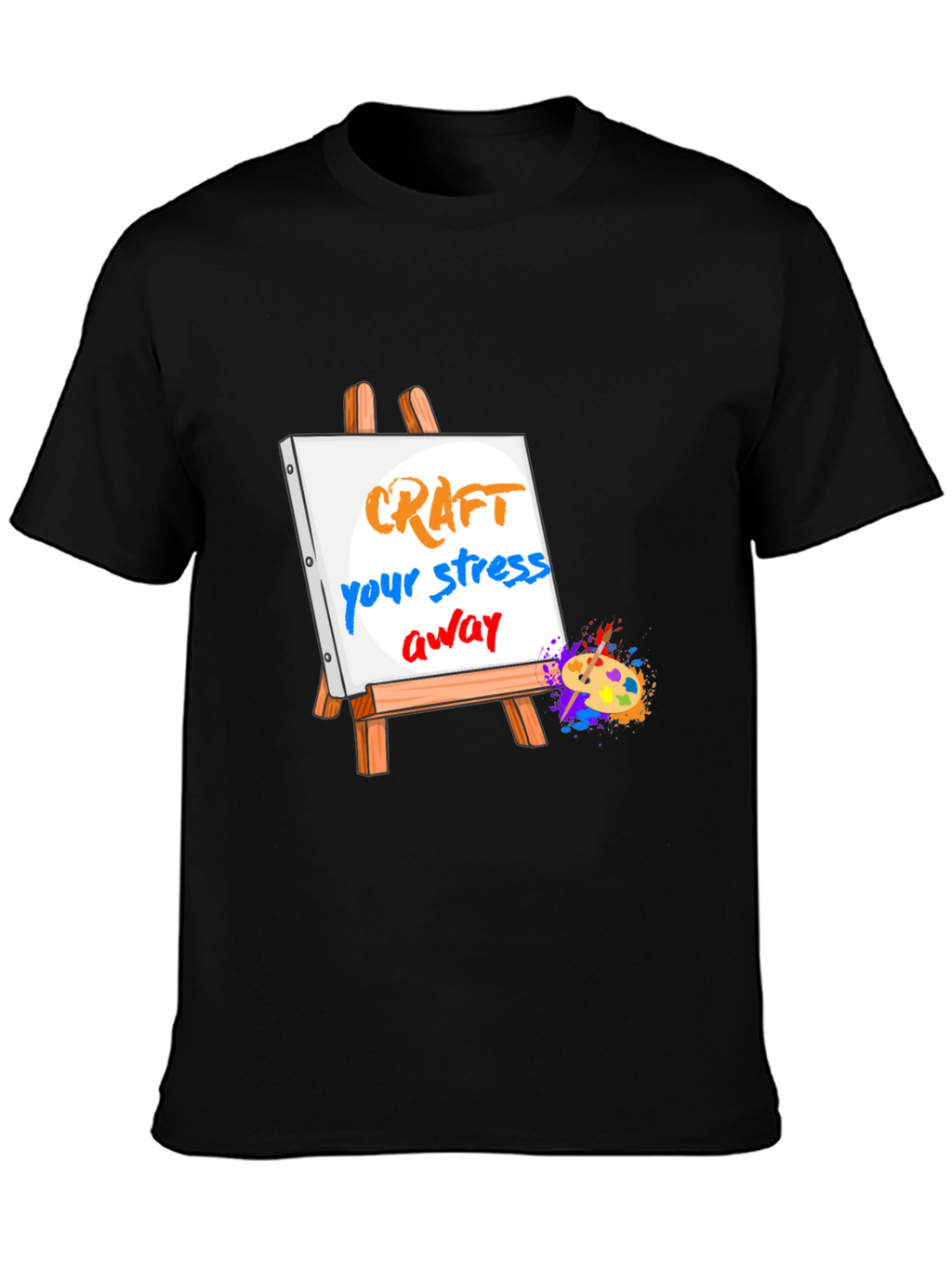 Craft Your Stress Away Black T-Shirt