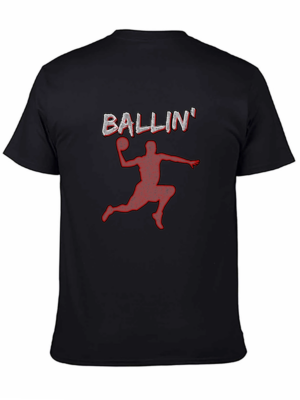 Ballin Graphic Tee - Black Basketball T-Shirt