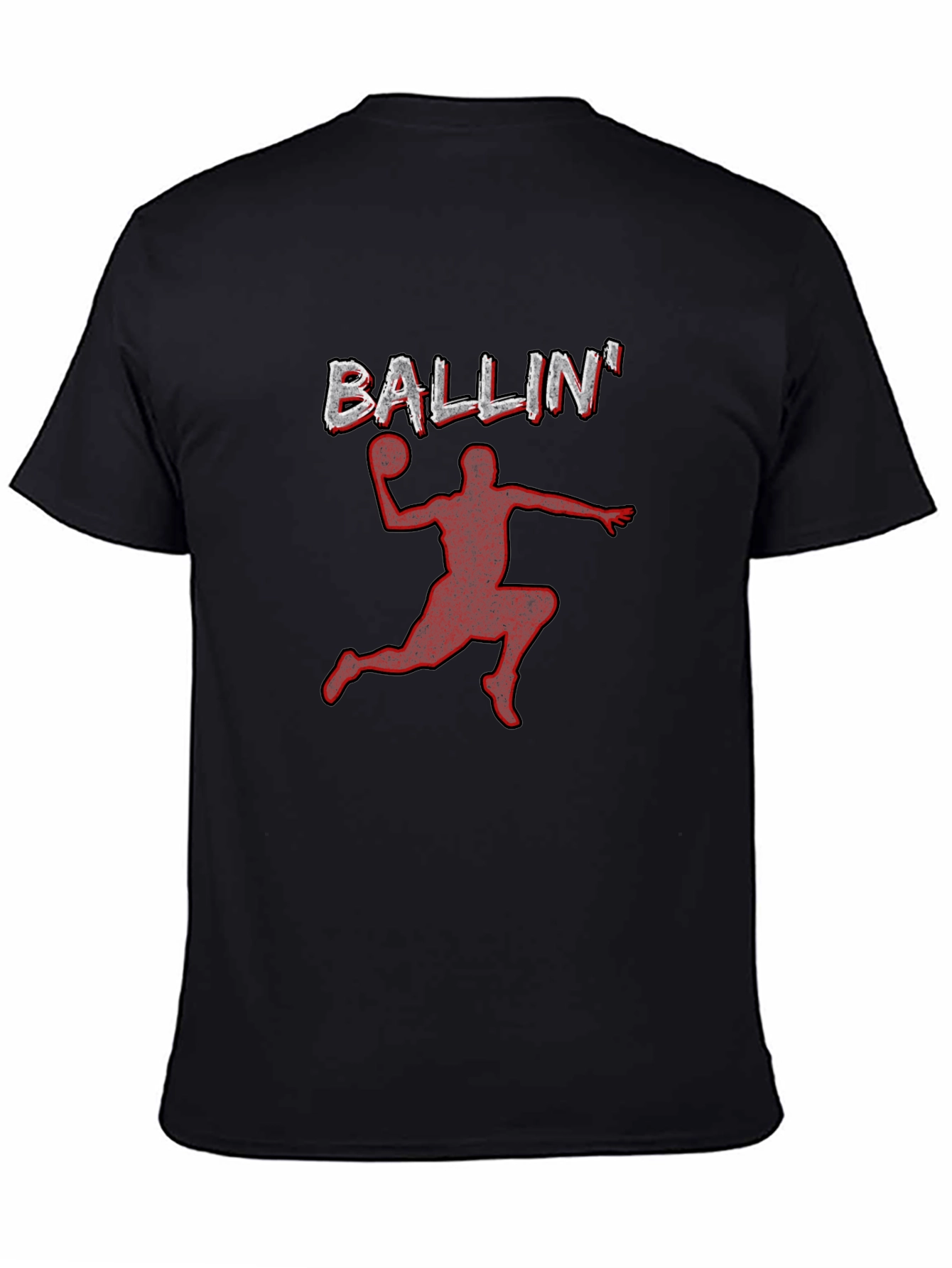 Ballin Graphic Tee - Black Basketball T-Shirt
