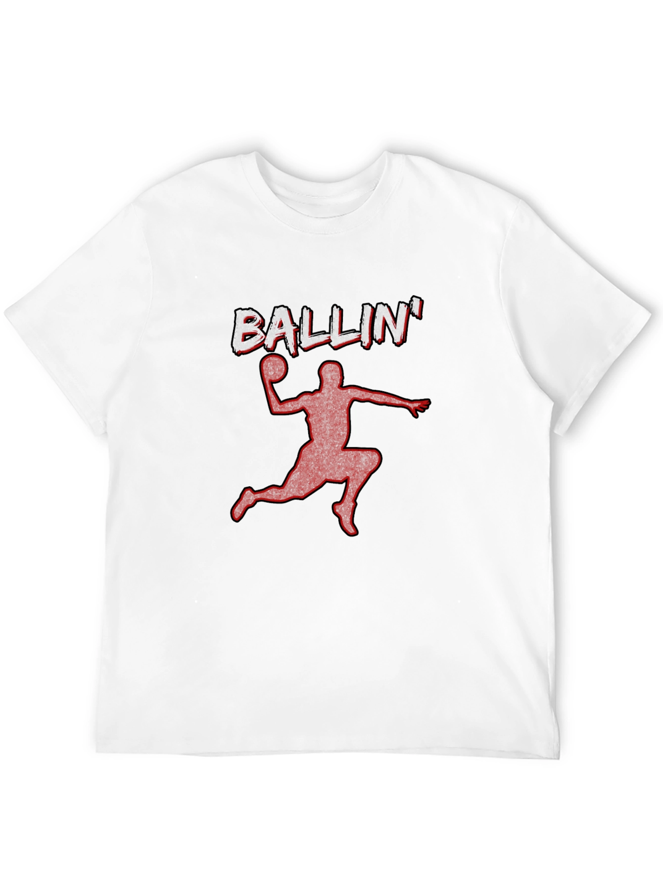 Ballin Graphic Tee - Black Basketball T-Shirt