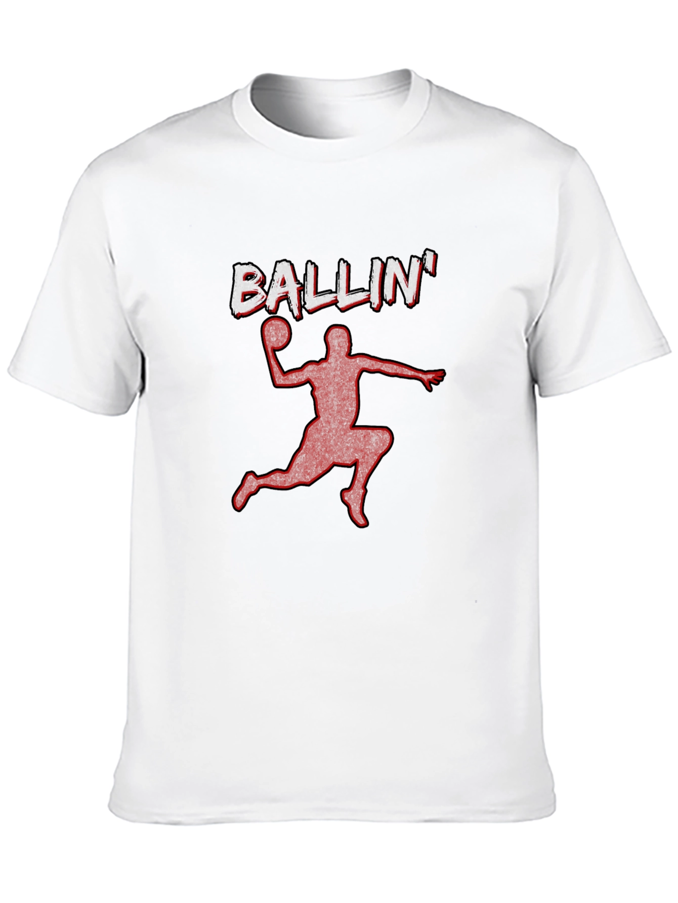 Ballin Graphic Tee - Black Basketball T-Shirt