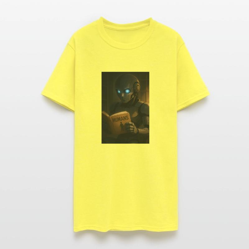 Curious Robot Reading About Humans