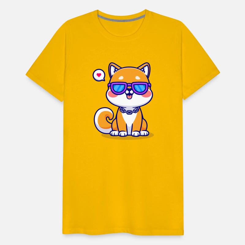 Cute cool Rap Shiba Inu dog