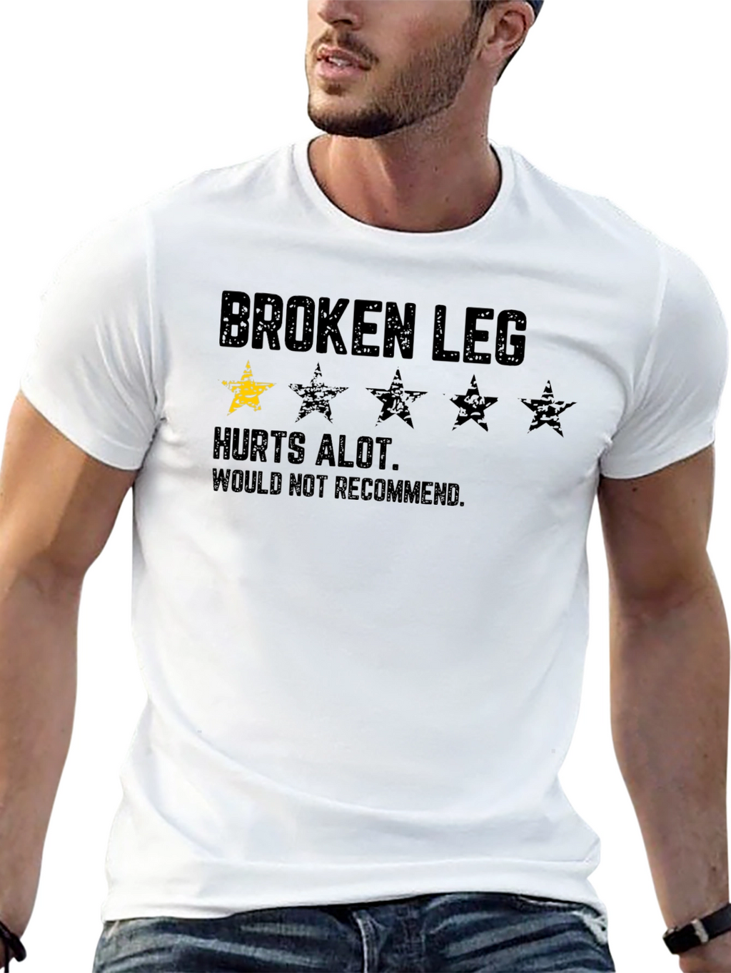 Broken Leg T-Shirt - Hurts Alot