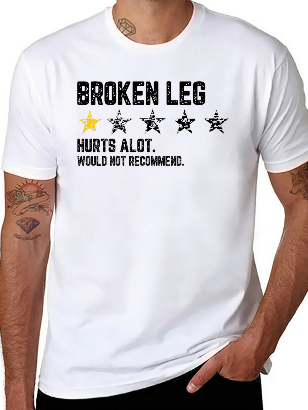 Broken Leg T-Shirt - Hurts Alot