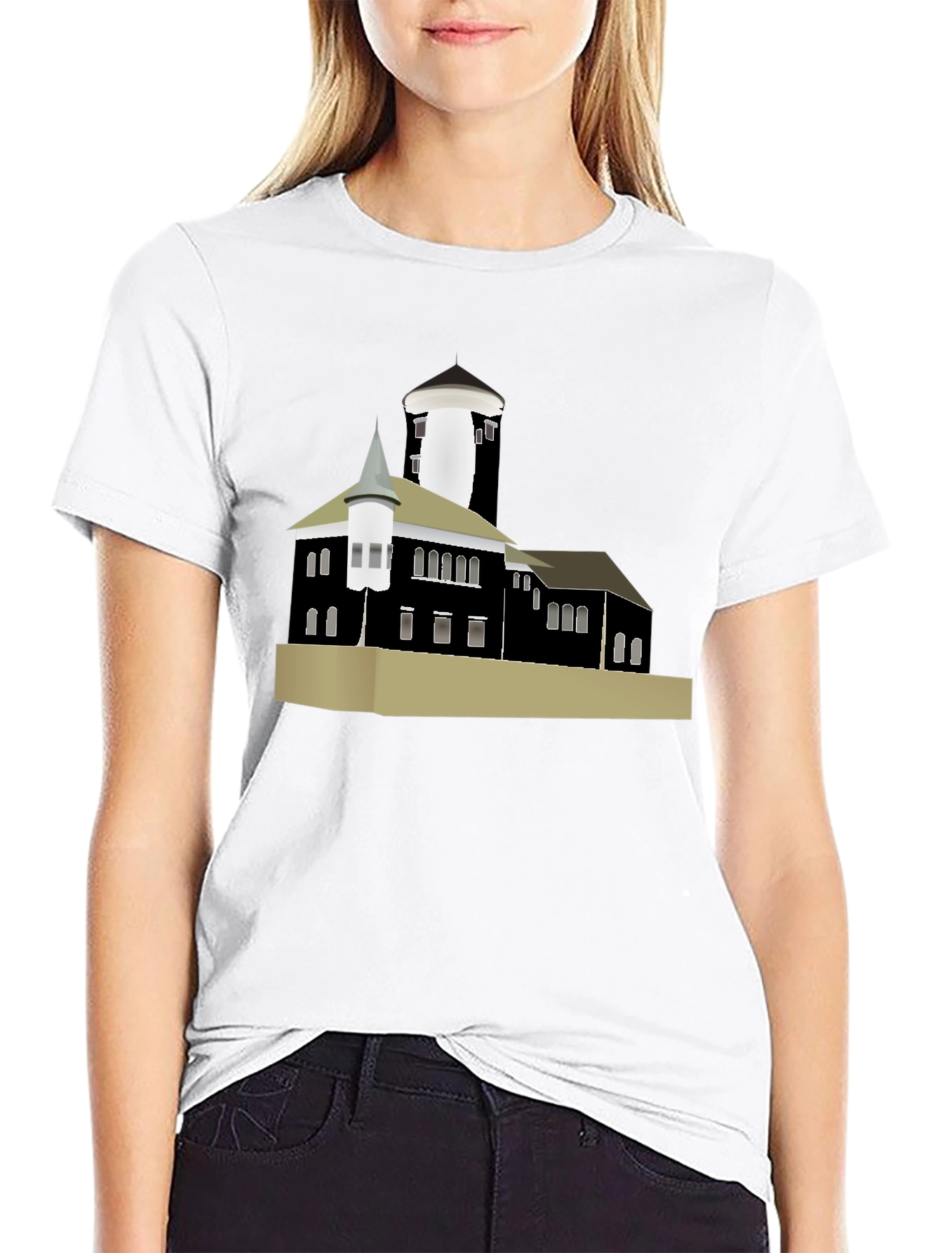 Building Graphic T-Shirt - Black