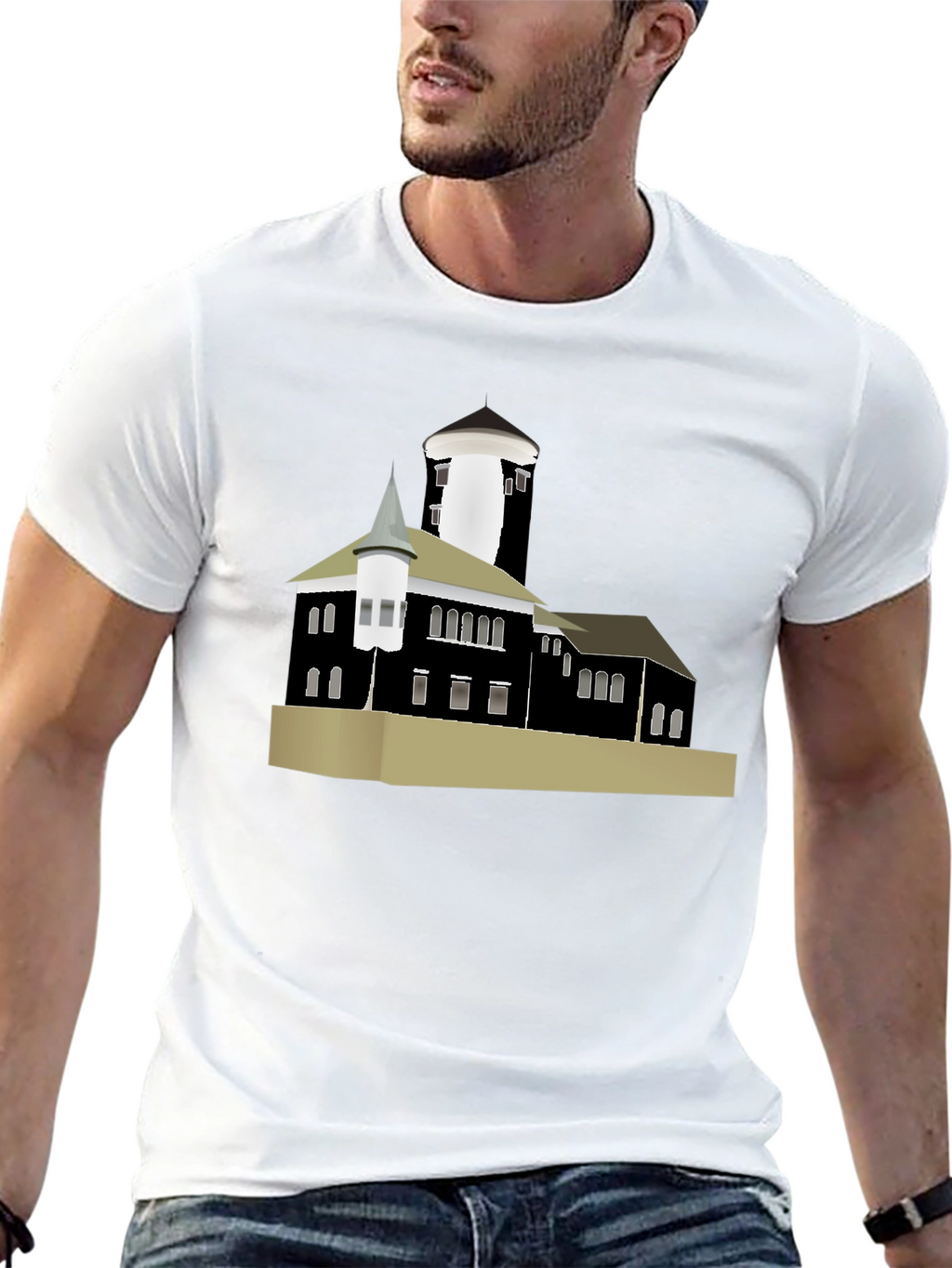Building Graphic T-Shirt - Black