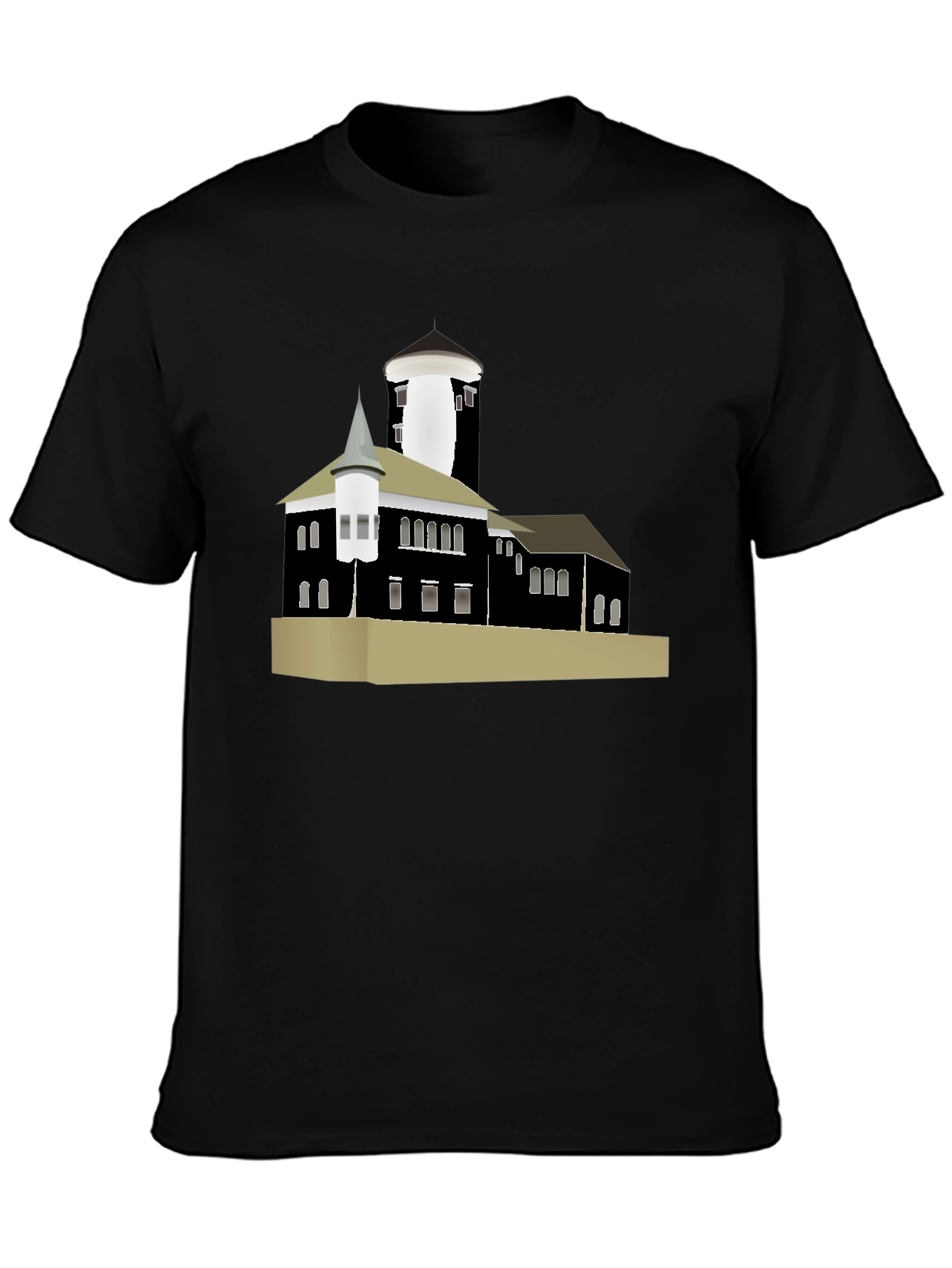 Building Graphic T-Shirt - Black