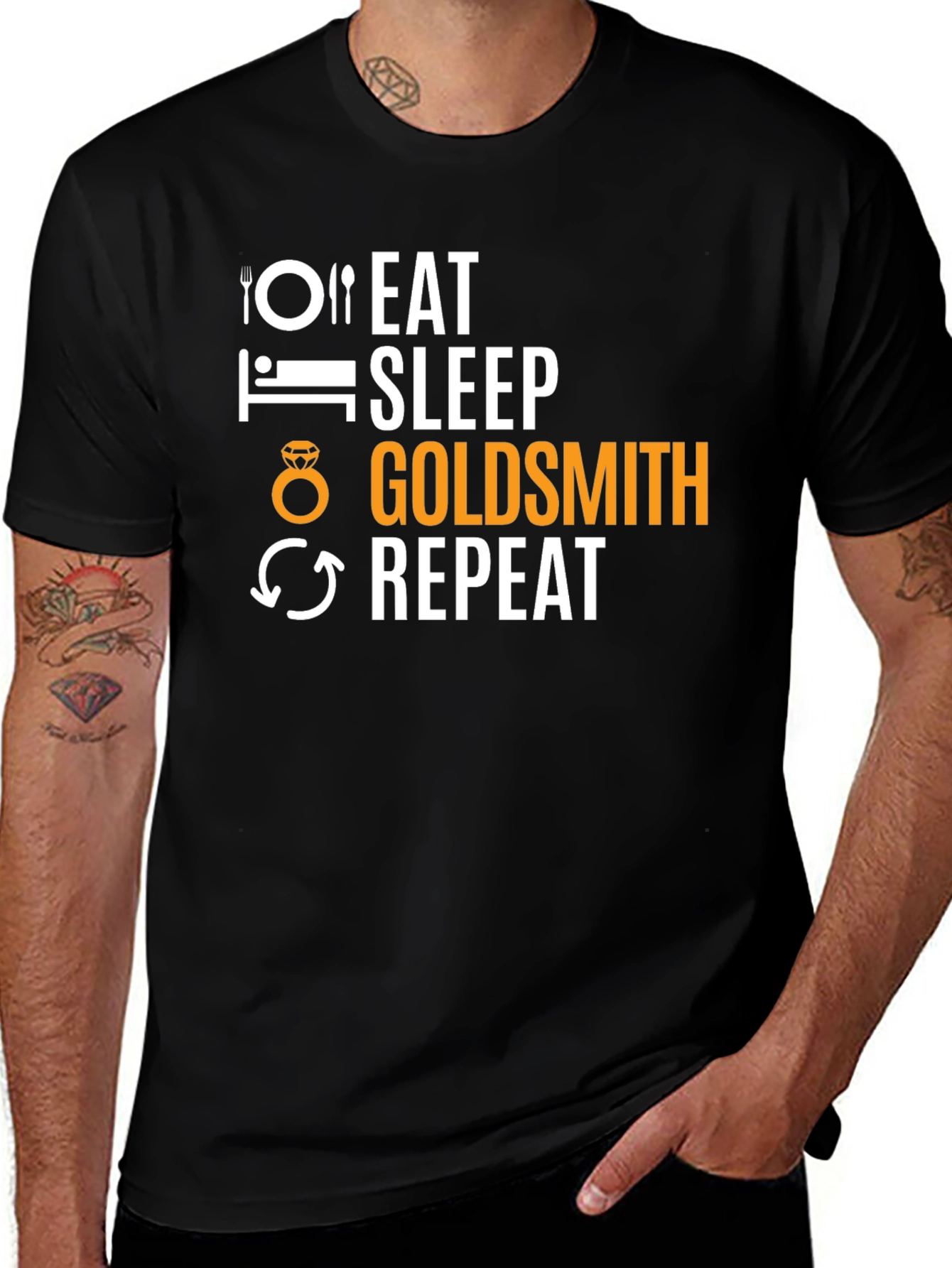 Eat Sleep Goldsmith Repeat T-Shirt