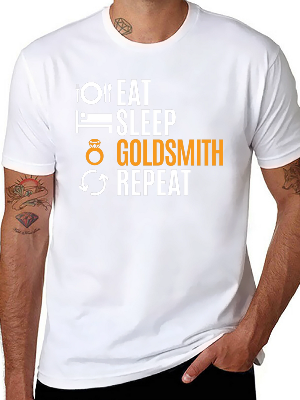 Eat Sleep Goldsmith Repeat T-Shirt