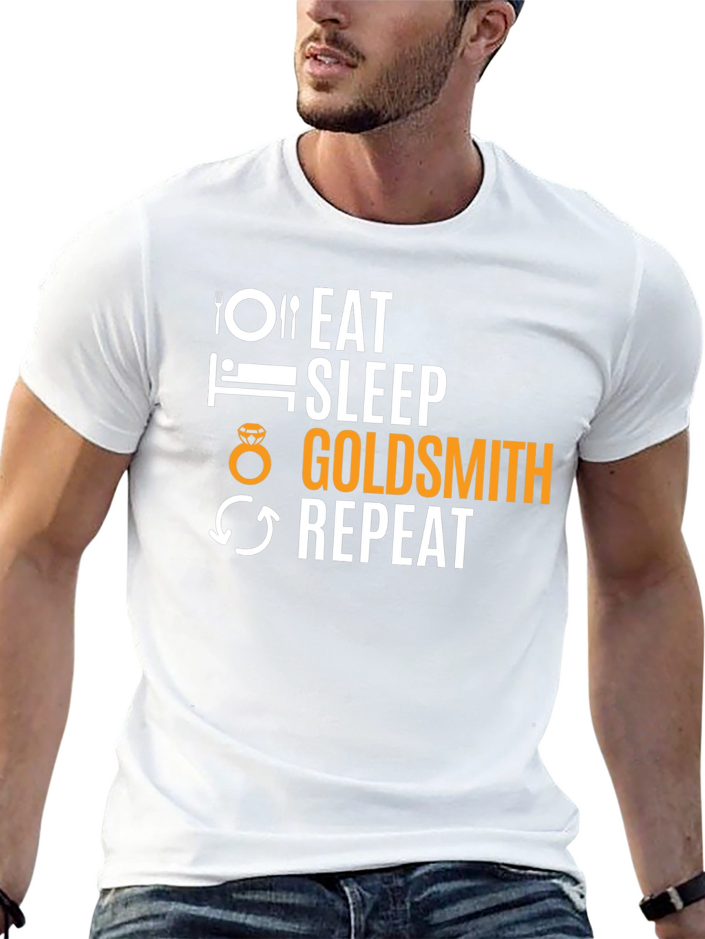 Eat Sleep Goldsmith Repeat T-Shirt