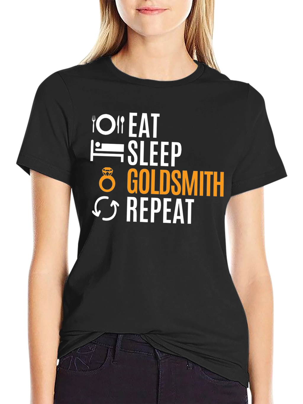 Eat Sleep Goldsmith Repeat T-Shirt