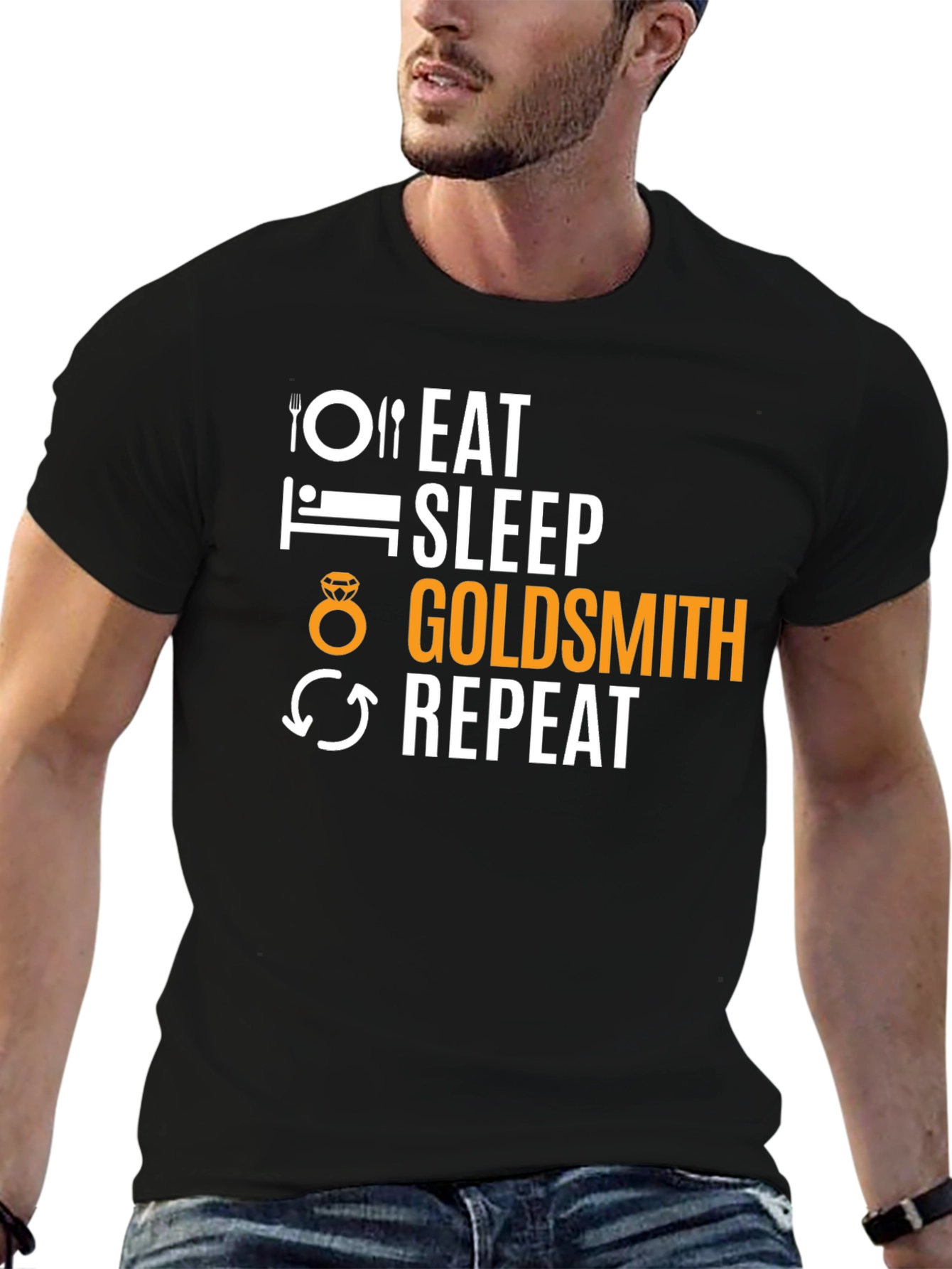 Eat Sleep Goldsmith Repeat T-Shirt