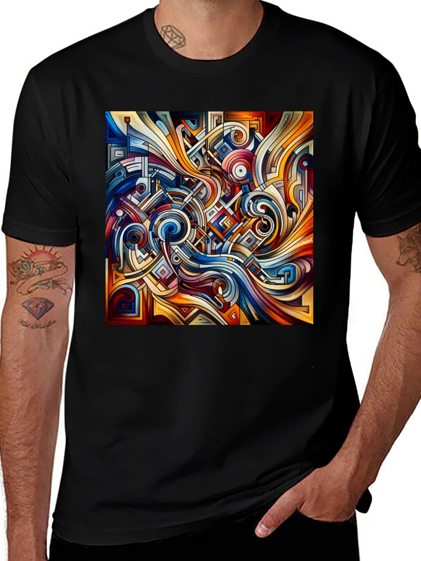 Abstract Art Tee: Modern Graphic Print Shirt