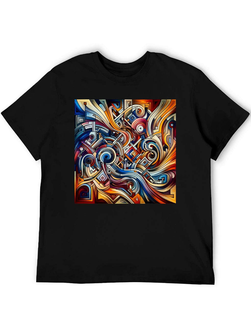 Abstract Art Tee: Modern Graphic Print Shirt