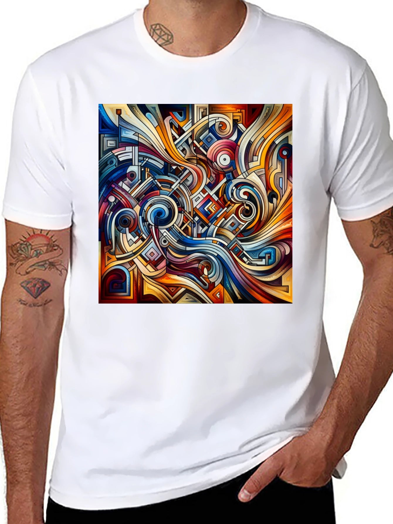 Abstract Art Tee: Modern Graphic Print Shirt