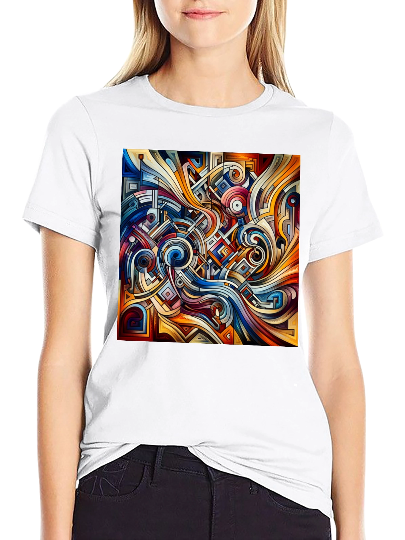 Abstract Art Tee: Modern Graphic Print Shirt