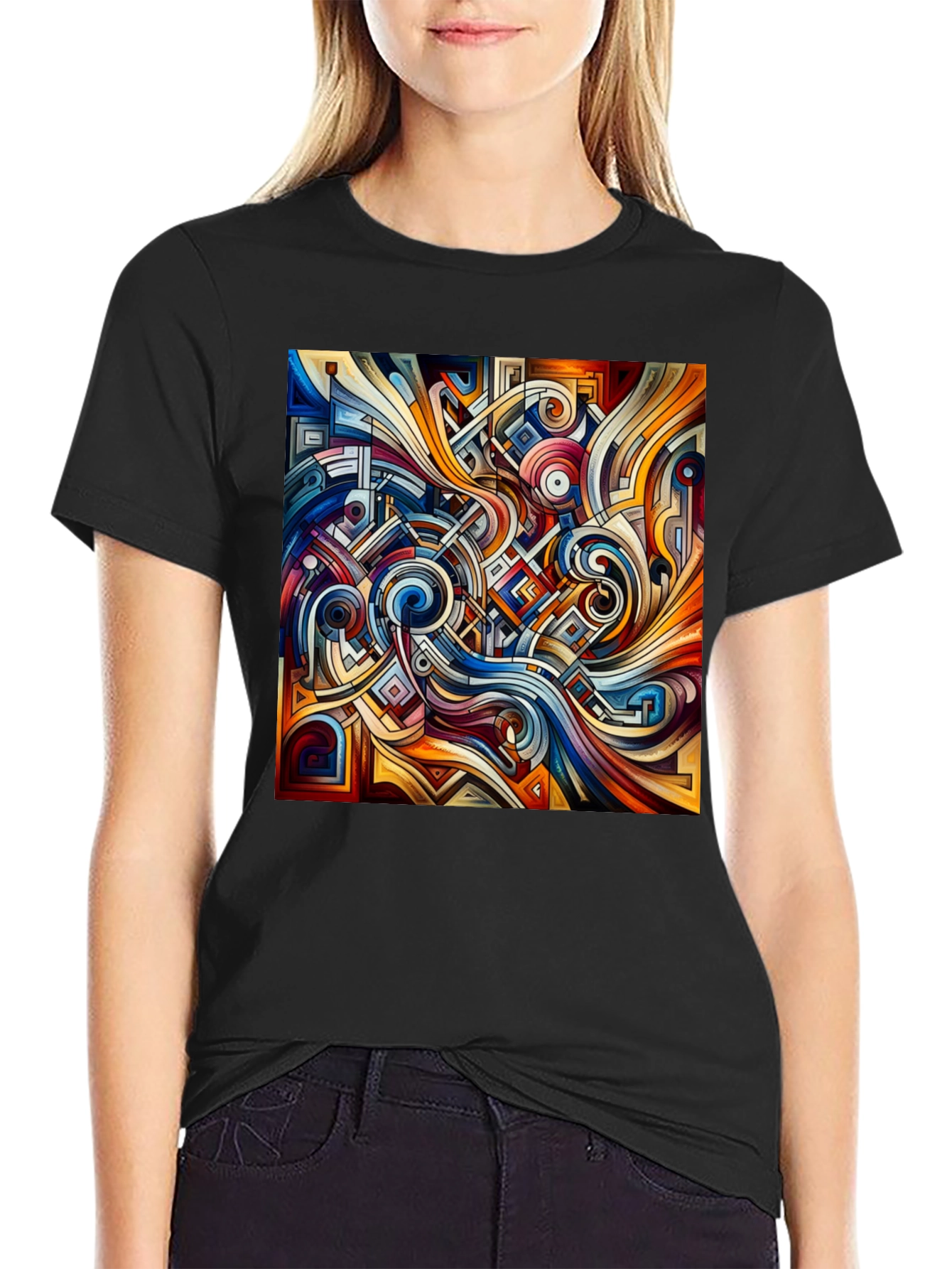 Abstract Art Tee: Modern Graphic Print Shirt